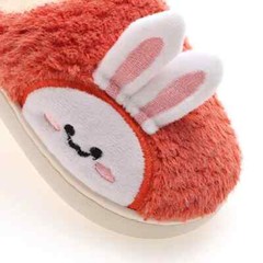 New Slipper For Home Furry Cute Flip Flop Rabbit Indoor Wooden Floor Warm Cotton
