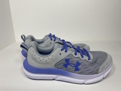 Under Armour Unisex-Child Grade School Assert 10 Running Shoe, Mod Gray-Nebula P
