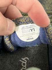 Allbirds Smallbirds Wool Runner Wowza Blue/Buoyant Mint Youth Size 1 Flaw