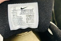 Nike Air Max Kids Leather Low Top Sneakers Black/White Lace Up US 10 DH8010-002