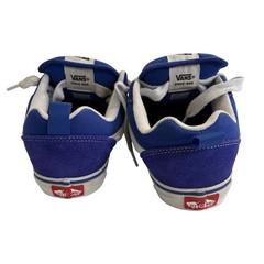 Vans Knu Skool Skate Shoes Sneakers Blue White Suede Juniors 7 Chunky