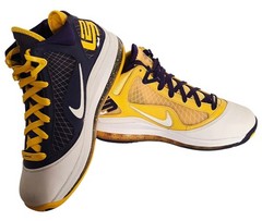 Nike Lebron VII QS (GS) – Size: 7Y – DA3203 500 – Court Purple / Amarillo Yellow