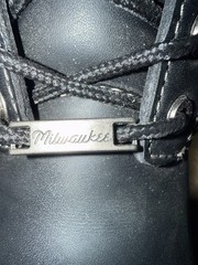 Milwaukee Youth Motorcycle Boots Size 7.5C Black Freedom Flex MB228 Side Zip