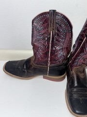 Ariat Kids Size 1 NBrown Multicolored Vaquera Cowboy Western Boots 10023071
