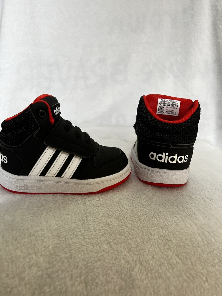 kids adidas Hoops 2.0 Mid J Sneakers Size 5