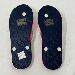 Polo Ralph Lauren Unisex Junior Flip Flop Red/ White Pony Logo US Size 6 VTG NEW
