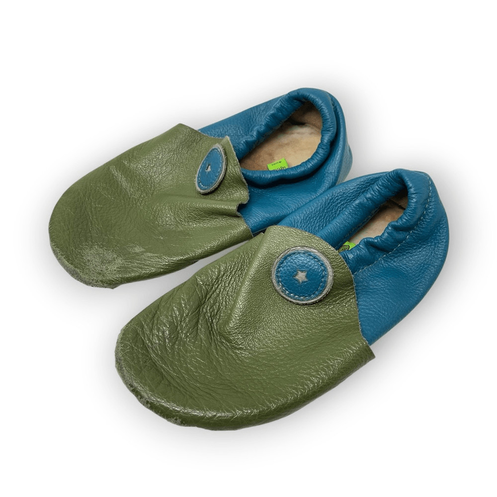 Softstar Roo Moccasin Barefoot Leather Sheepskin Slip On Shoes Youth Size 4W