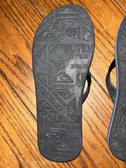 Quiksilver Flip Flops Kids Size 6/7 Multicolor Sunset Sandals Beach Footwear