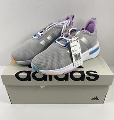 Adidas Kid’s Racer TR23 Grey/Silver Metallic/Bliss Lilac Size 5 Big Kid