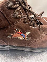 Kids Roper Horse Shoes Size 3. Lights Up. Rodeo Cowboy Riding Steer Bull.
