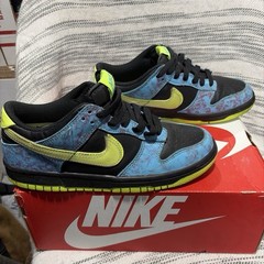 Nike Dunk Low “let’s dance” SE 2 (GS) Kids US 5.5Y Blue/Black/Volt