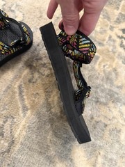 Teva Original Universal Sandal – Black Pink Yellow Blue Kids Sz 12 NEW