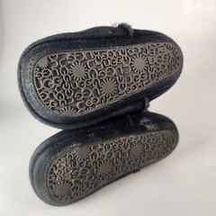 UGG Toddler Classic Mini Bootie Size 2/3 EU 18 Black Suede Sheepskin Lined Shoe