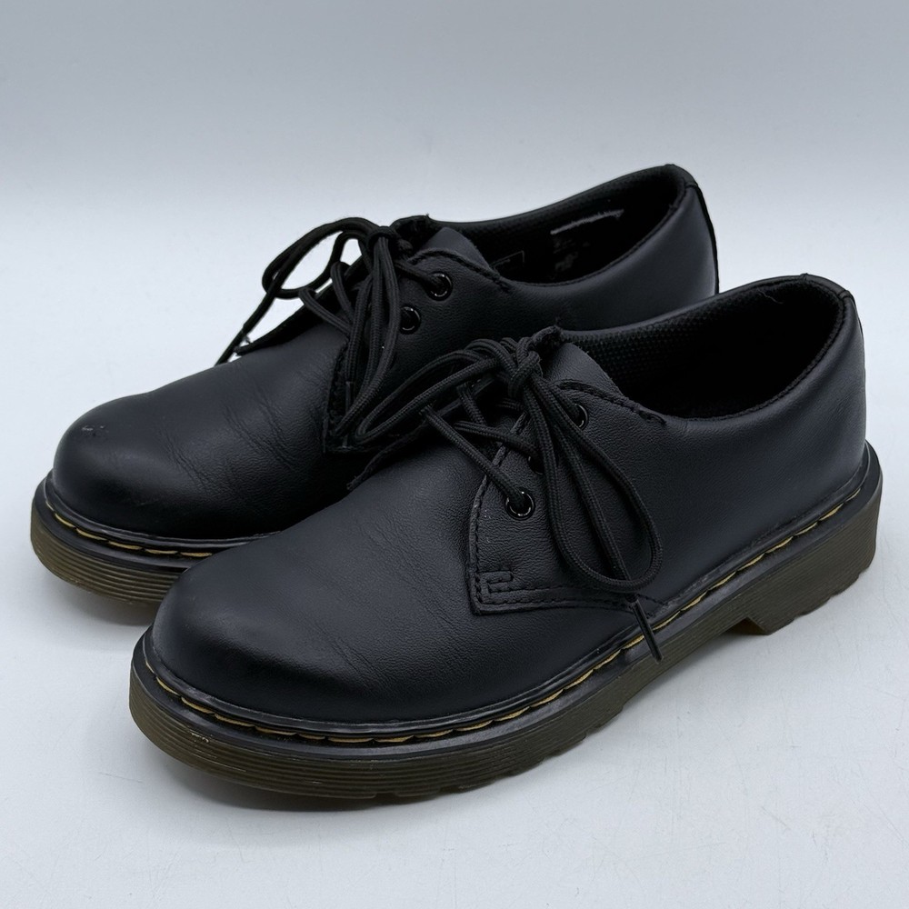 Dr. Martens 1461 J Black Leather Oxford Shoes Sz 2 – Kids
