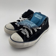 Converse Chuck Taylor All Star Double Tongue Youth /kids Size 3 Black Sneakers