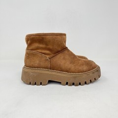 Dolce Vita DV Surrey Brown Tan Pull On Boots Shoe Youth Size 1 Chunky Platform
