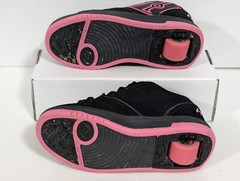 Heelys 770291 Propel 2.0 Black Pink Rolling Wheeled Skate Shoes Youth US 3