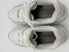 Size 7 Y – Nike Air Max 90 Leather Triple White – CD6864-100