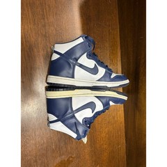Nike Dunk High Navy Sneaker Shoe Unisex 6.5Y Athletic Retro Basketball Youth