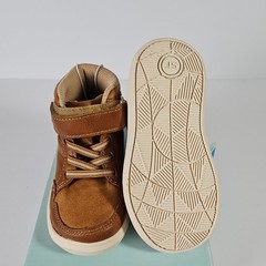 Stride Rite 360 Zayn Hook & Loop Ankle Sneakers Tan/Brown Kids 5M KB031803