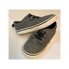 Vans Atwood Grey Heather Textile Low Top Skate Shoes Kids Size 10 Toddler
