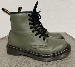 Dr Martens Olive Green 1460 J Boots Junior Kids US 1 / UK 13 / EU 32 – AW004