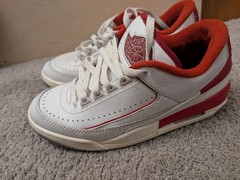 Nike Air Jordan 2/3 White Varsity Red Sail FD0384-161 , Size 7Y