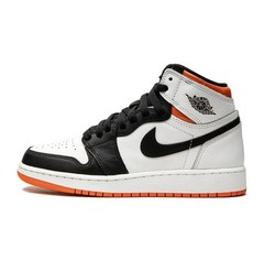 Nike Air Jordan 1 Mid SE White/Black/Orange GS 4Y (575441-180)