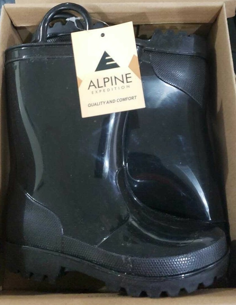 ALPINE EXPEDITION FIREMAN CHILDREN’S RAIN BOOTS ~ SIZE10 ~ New in Box