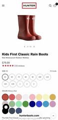 HUNTER Kids Outdoor Brand New With Box Green Rain Boots
