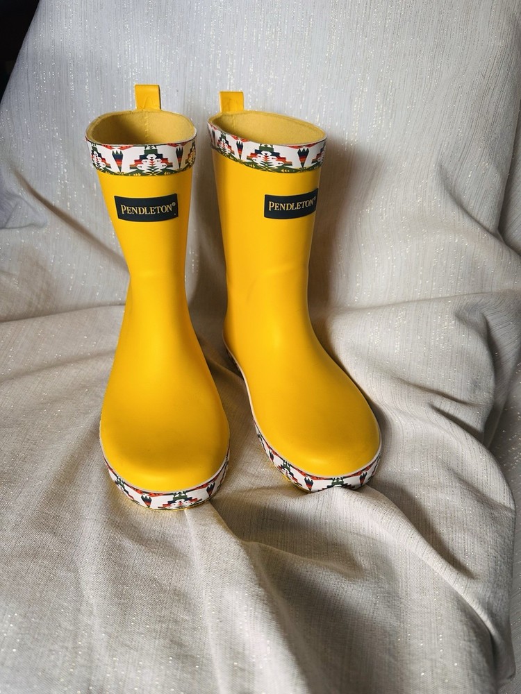 Pendleton Kids’s Rain Boots Yellow NEW Size 13
