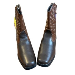 Smart Fit Kids Brown Square Toe Western Cowboy Boots Size 6 NWT