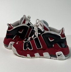 Nike Air Uptempo 96’ Mid Varsity Red Black White Youth 1.5Y Shoes Chicago Bulls
