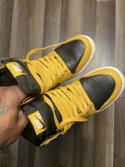 Nike Retro Air Jordan Pollen Yellow Pollens Black 1s 1 GS Sz 4