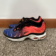 Nike Air Max Plus TN Flame Blue Orange Black Unisex Kids Sneakers 6Y