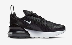 NIKE AIR MAX 270 (PS) BLACK / WHITE PRE SCHOOL AO2372 001