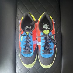 PUMA colorful Sneakers Black Blue Red Yellow Unisex size6