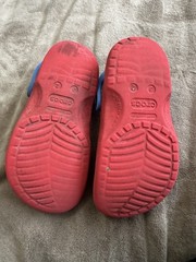 Kid’s Spiderman Croc clogs size J2 slip on