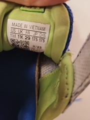 adidas Kids‘ Unisex 11 1/2 Racer Shoes Royal Blue/Cloud White/Lucid Lime 11.5K