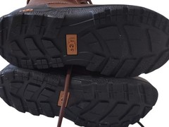 UGG Kids Boots Leather Shearling Lace Up BUTTE II CWR Girl Boy Size 2 Waterproof