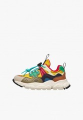 Flower Mountain Kids Leather Multicolor art. Yamano 3 Junior 2N10 Brown Yellow