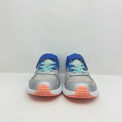 Saucony Cohesion 14 AC Blue Grey Hook Loop Strap Shoes SK165547 Youth Size 5 W