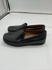 Johnston & Murphy Locklin Venetian Loafers Kids 3 M Black Dress Shoes JLOL397