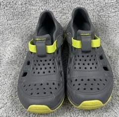 Merrell Kids Rubber Hydro Grey Green Sneaker Sandal Shoes Sz 2