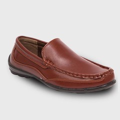 Deer Stags Boys‘ Booster Driving Moc Slip-On – Dark Luggage –
