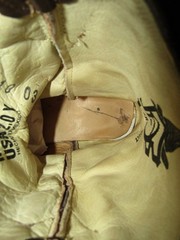 Mexico Square Toe Western Boots Distressed Youth size US 1 Mex 21