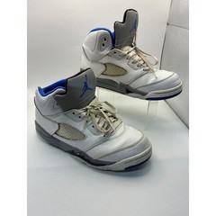 Jordan 5 Retro Stealth 2.0 White Hyper Royal Grey 440889-140 Kids Size 3Y