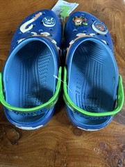 Crocs Disney Moana Maui Classic 211198-90H Clog Kids Blue Slip On Shoes J5