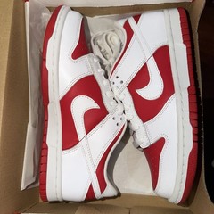 Nike Dunk Low Red Championship Red Reverse Size 4y/5.5w GS New In Box Ship fast