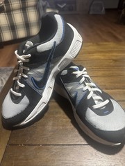 Nike T-Run 5 Size Running Shoes Grey/black/blue US 7Y 443990-001 Sneakers